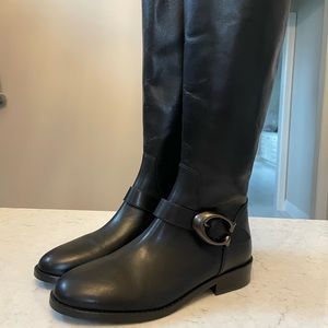 Coach Brynn leather riding boots